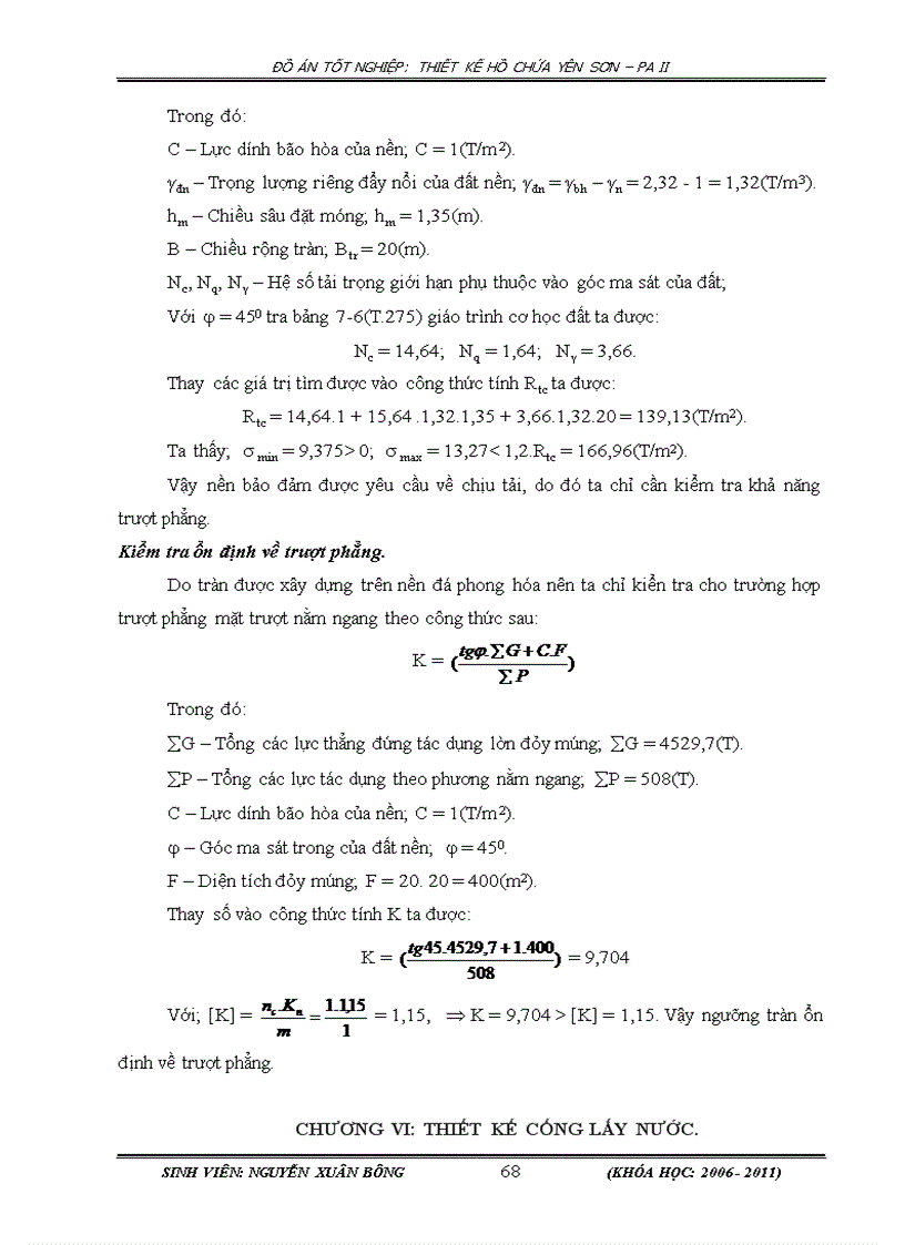 image for page Thiết kế hồ chứa Yên Sơn
