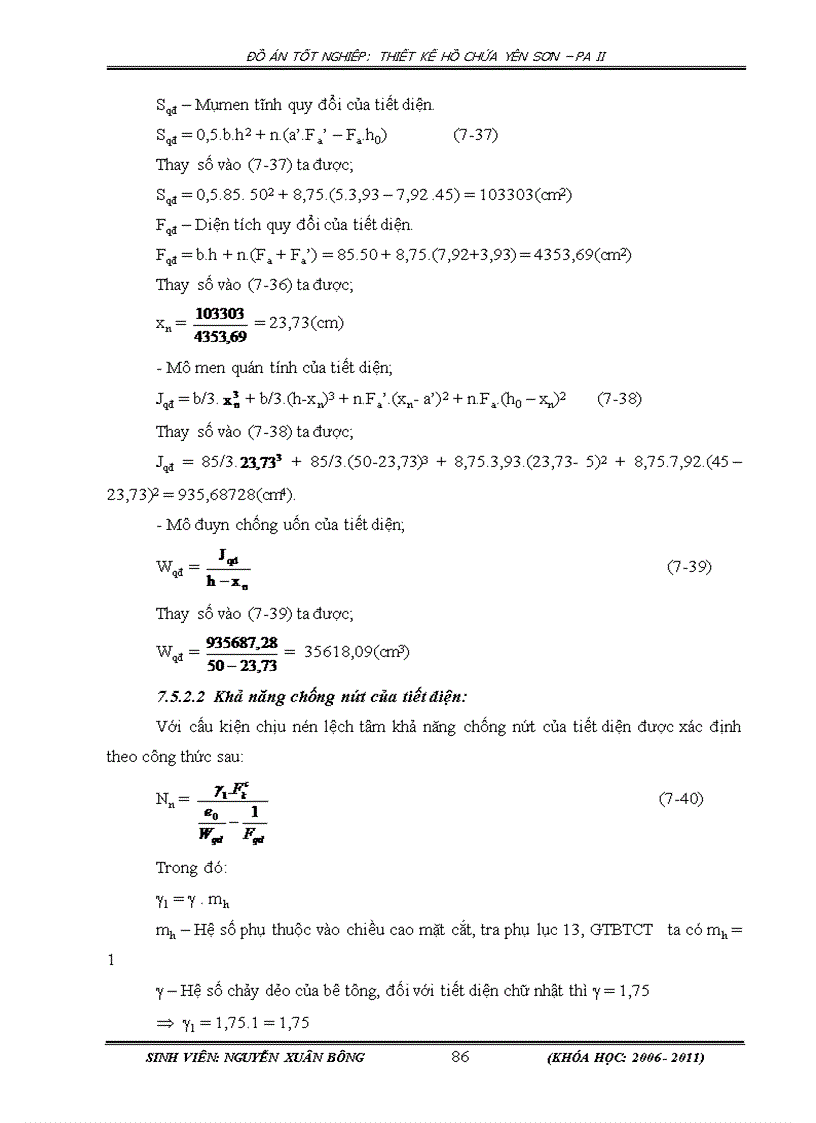 image for page Thiết kế hồ chứa Yên Sơn