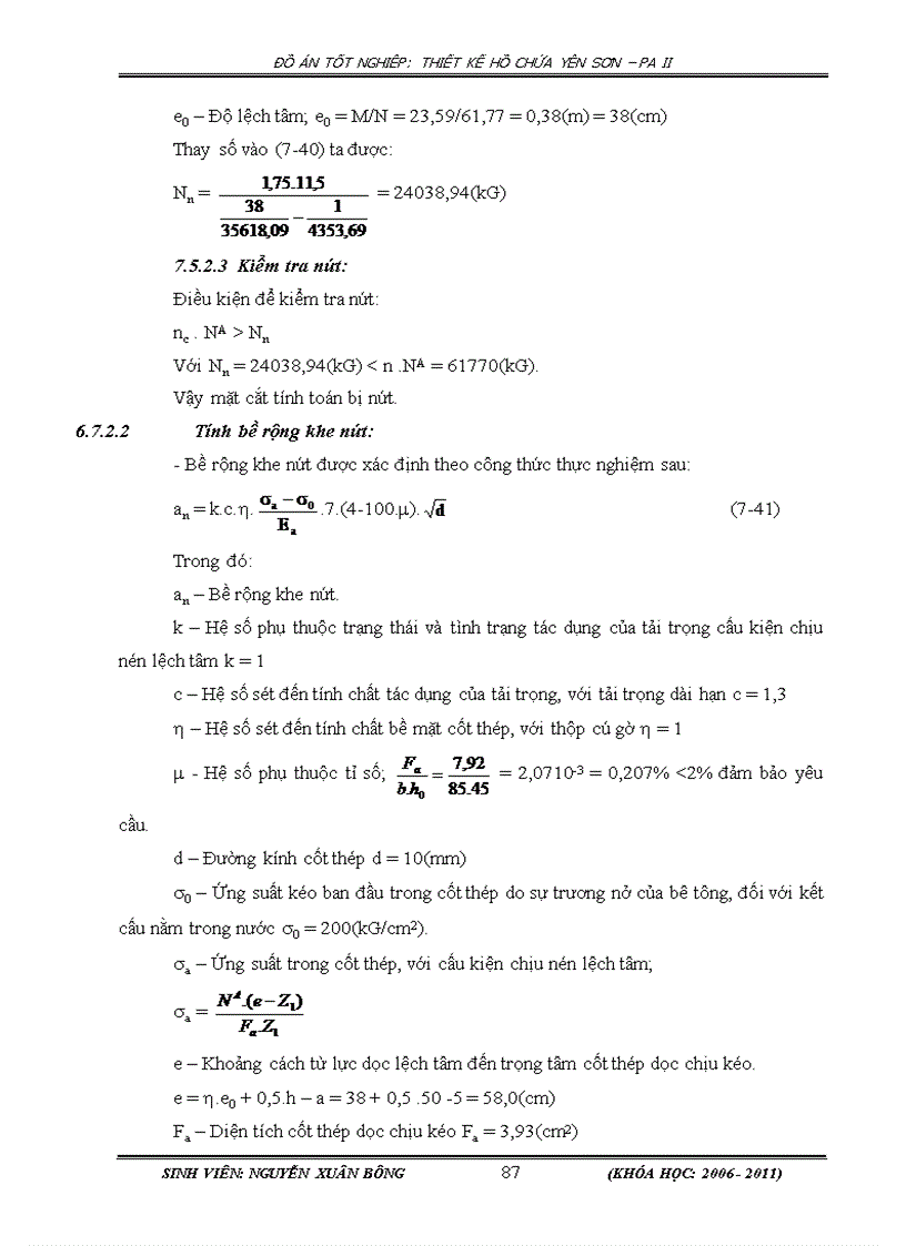 image for page Thiết kế hồ chứa Yên Sơn