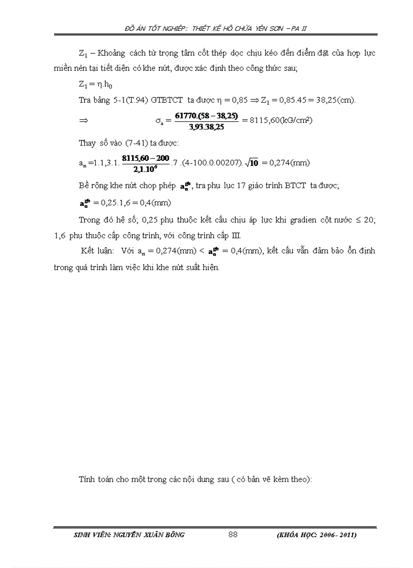 image for page Thiết kế hồ chứa Yên Sơn