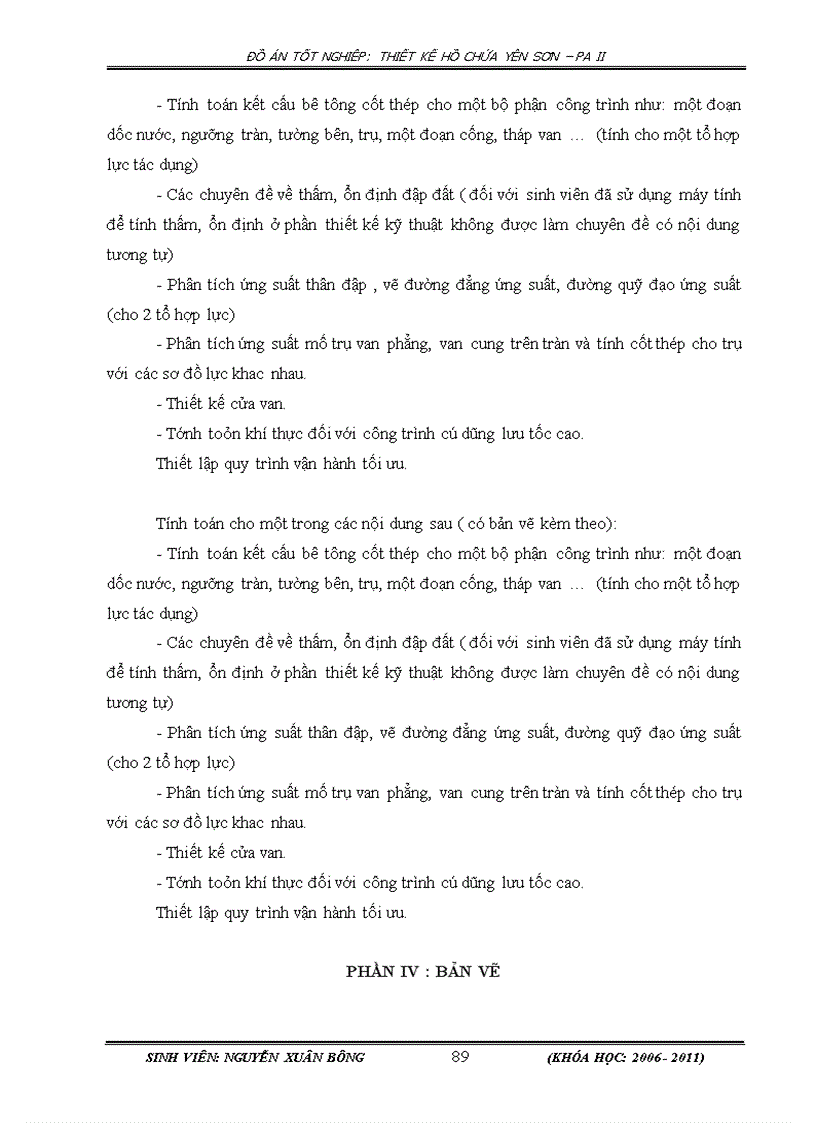 image for page Thiết kế hồ chứa Yên Sơn