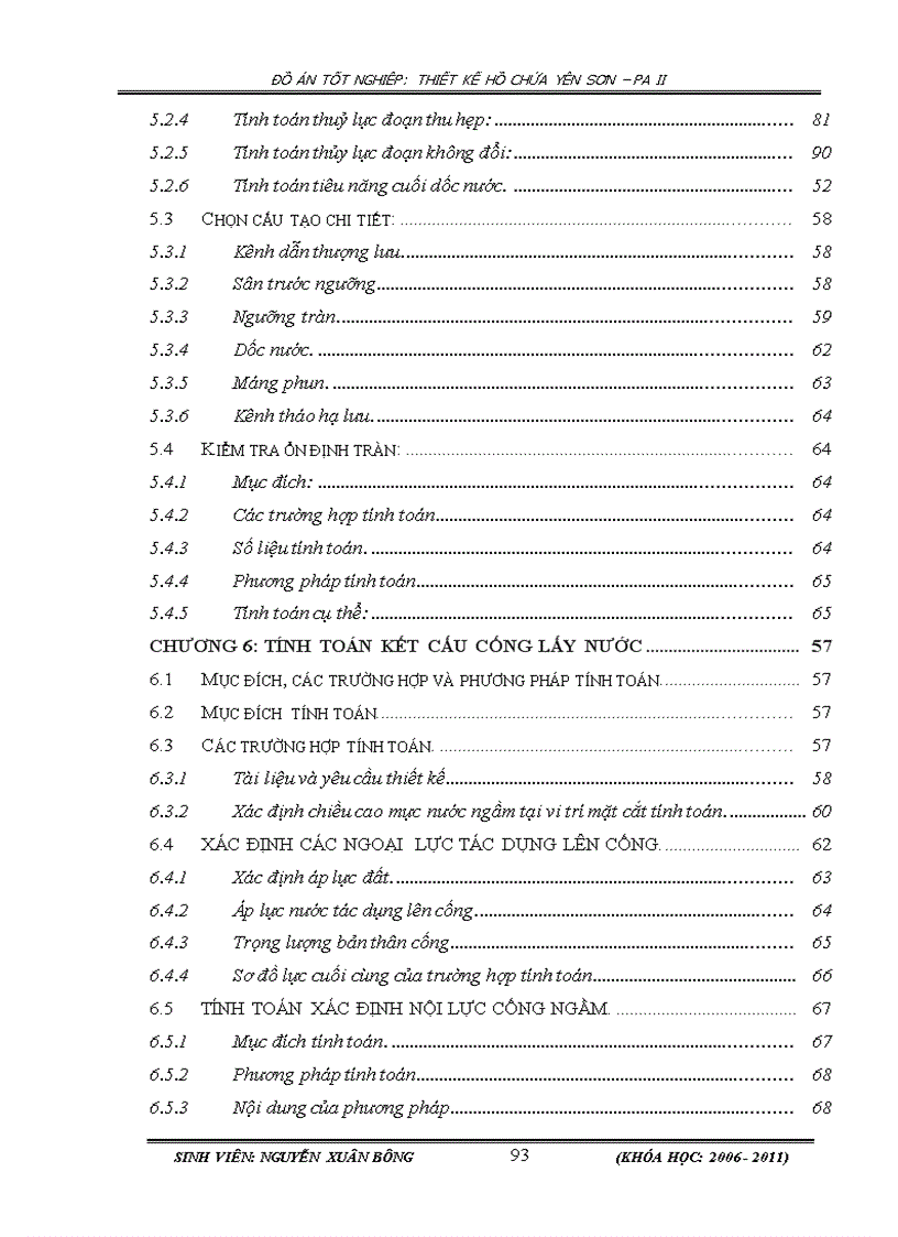 image for page Thiết kế hồ chứa Yên Sơn