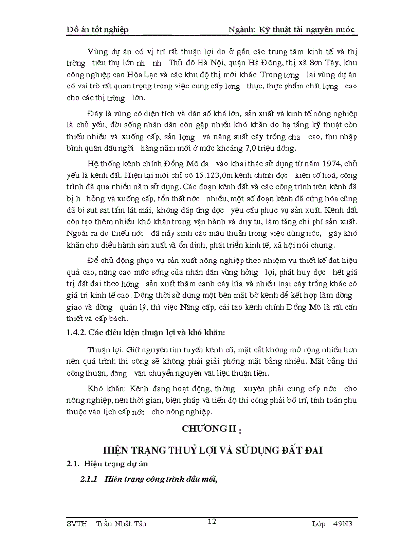 image for page Lập dự án cải tạo nâng cấp kênh chính Đồng Mô