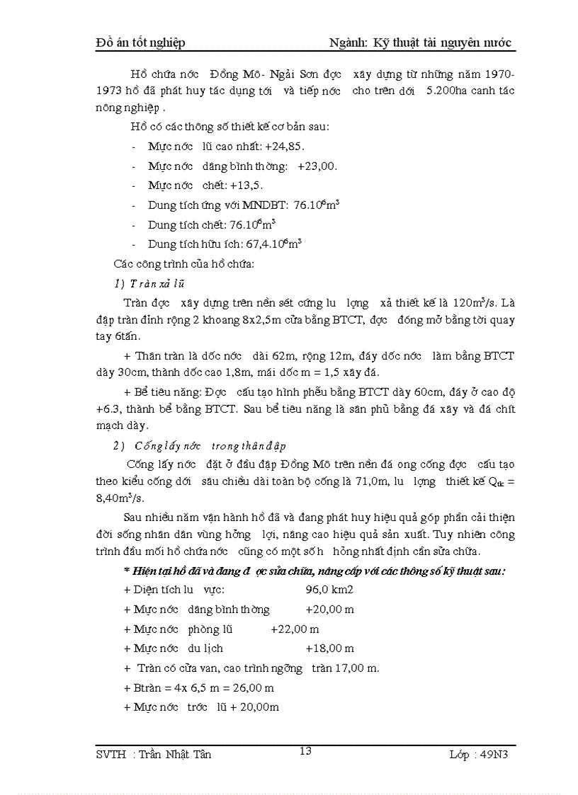 image for page Lập dự án cải tạo nâng cấp kênh chính Đồng Mô