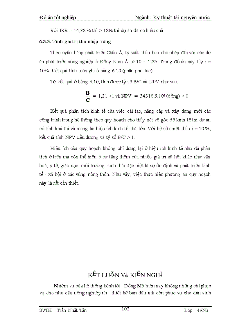 image for page Lập dự án cải tạo nâng cấp kênh chính Đồng Mô