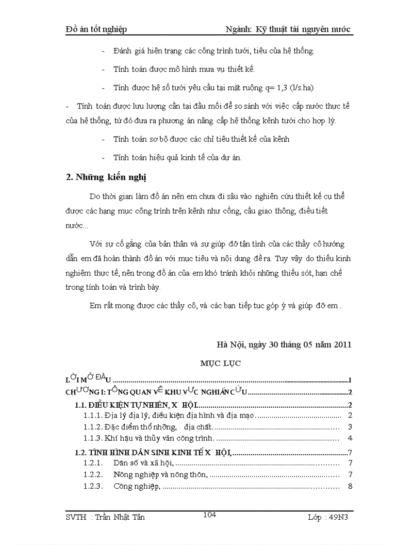 image for page Lập dự án cải tạo nâng cấp kênh chính Đồng Mô