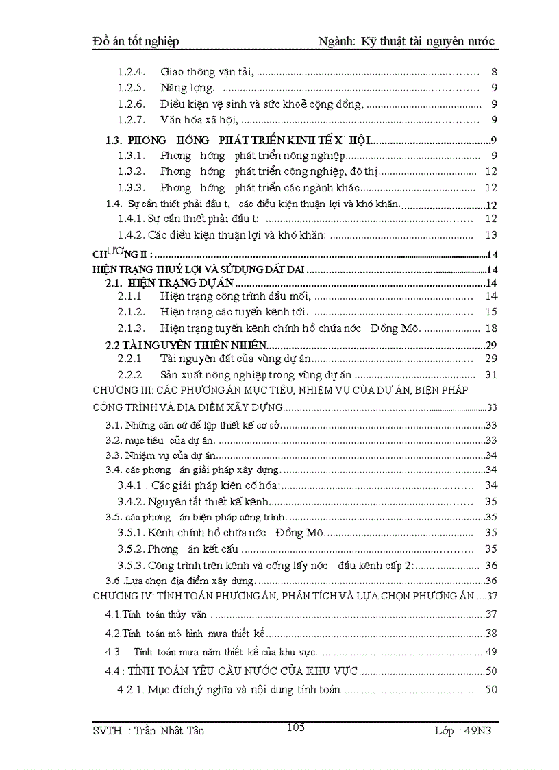image for page Lập dự án cải tạo nâng cấp kênh chính Đồng Mô