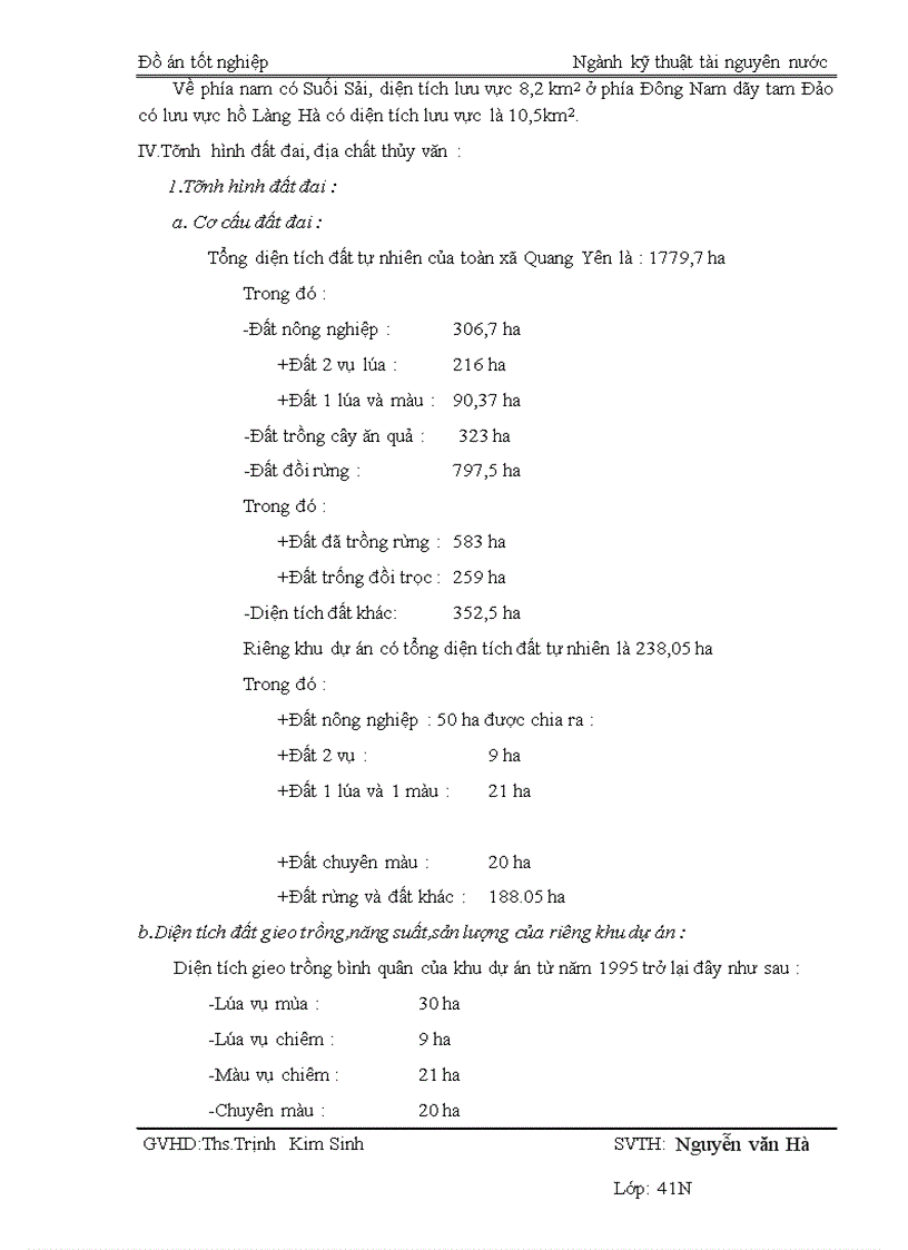 image for page Quy hoạch hệ thống tưới hồ Quang yên Vĩnh Phúc