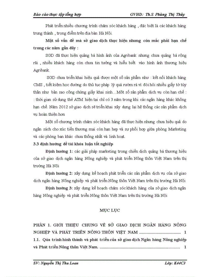 image for page Tình hình tổ chức hoạt động kinh doanh và hoạt động marketing của sở giao dịch ngân hàng nông nghiệp và phát triển nông thôn VIỆT NAM