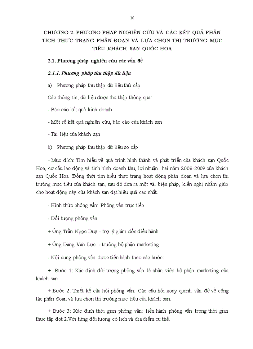 image for page Hoàn thiện phân đoạn và lựa chọn thị trường mục tiêu cho khách sạn Quốc Hoa Hà Nội