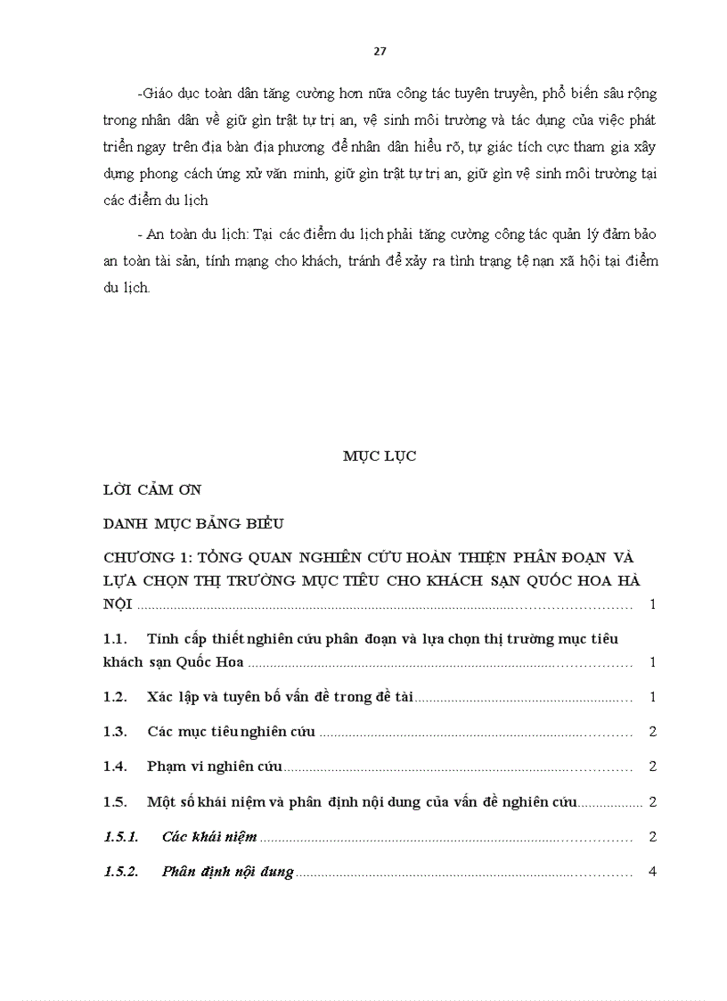 image for page Hoàn thiện phân đoạn và lựa chọn thị trường mục tiêu cho khách sạn Quốc Hoa Hà Nội