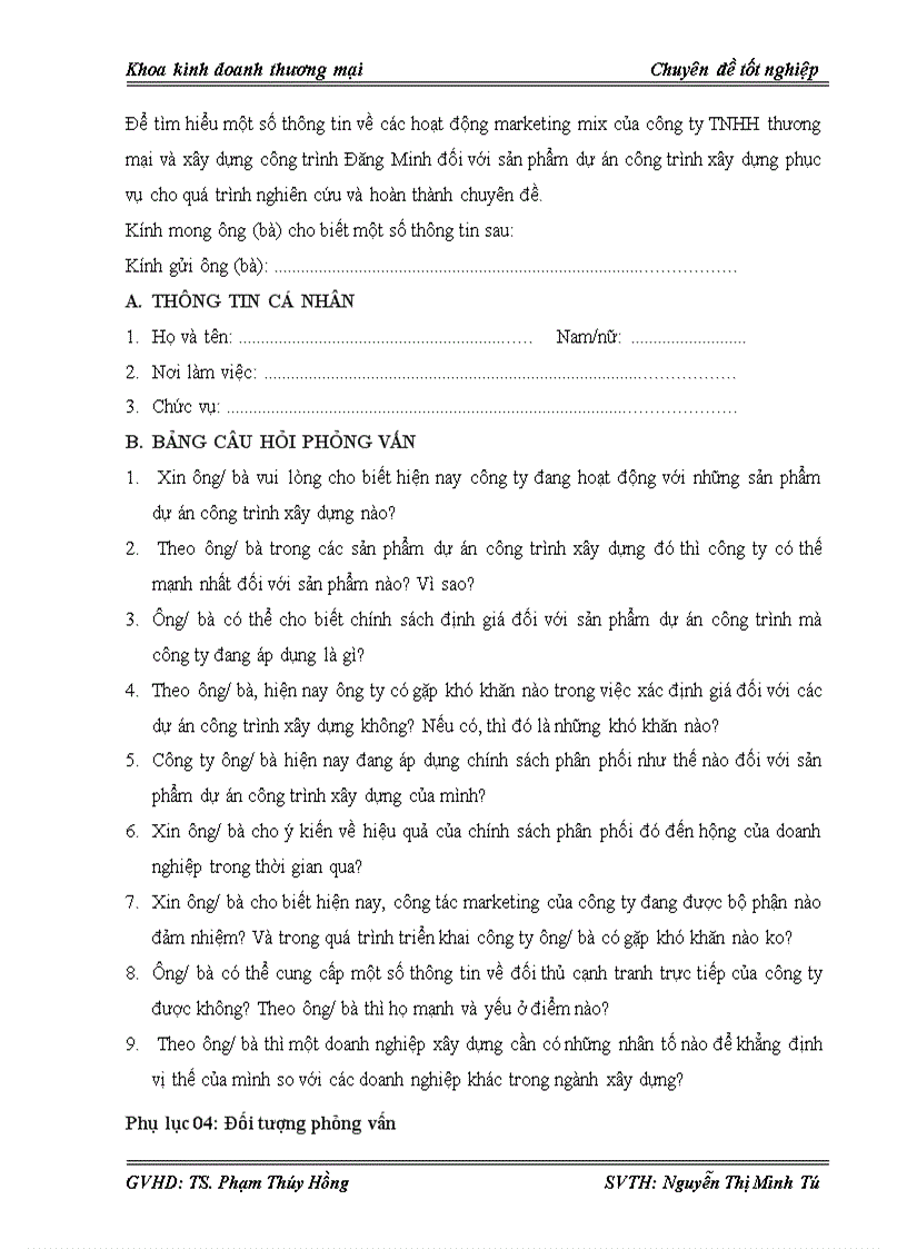 image for page Giải pháp marketing mix nhằm nâng cao năng lực cạnh tranh marketing cho sản phẩm dự án công trình xây dựng của công ty TNHH thương mại và xây dựng công trình Đăng Minh