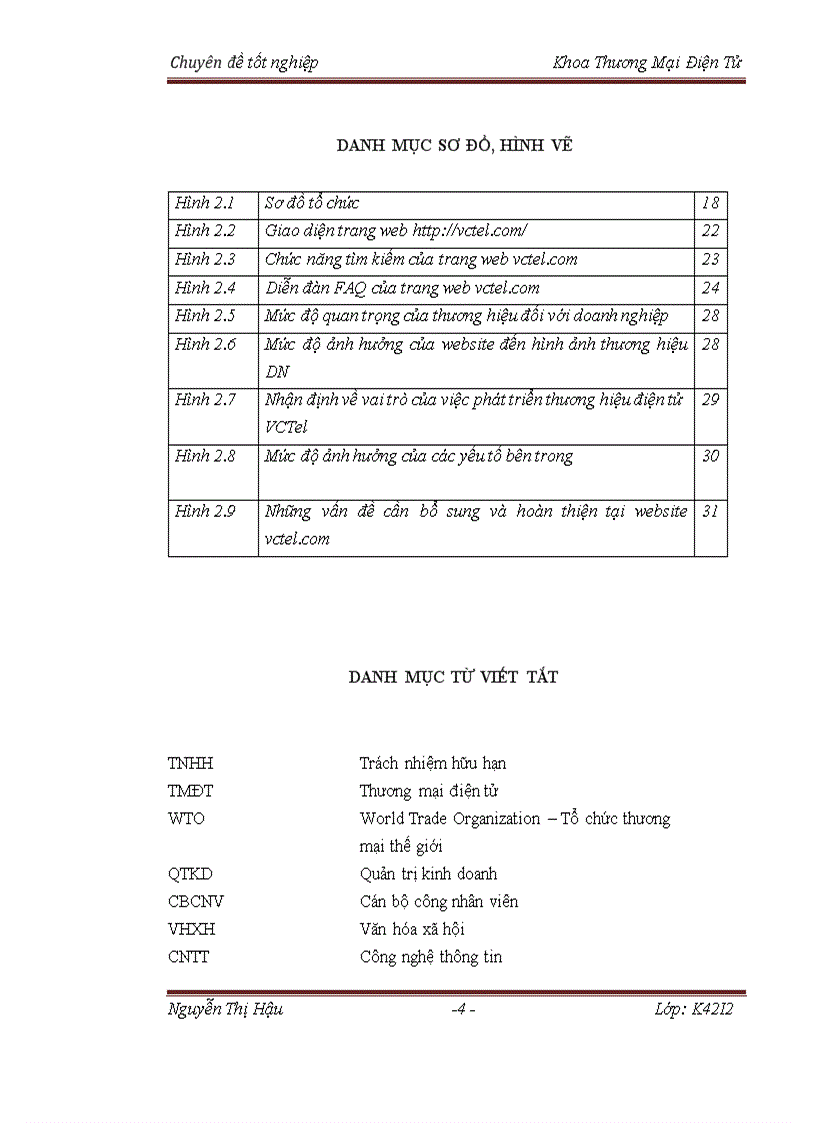 Phát triển thương hiệu điện tử VCTel của công ty TNHH điện thoại Vân Chung thông qua hoàn thiện website vctel com