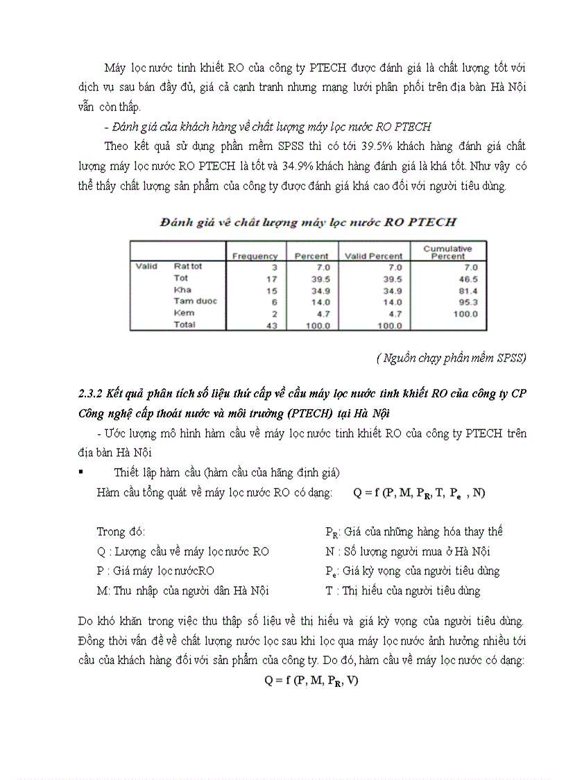 image for page Phân tích và dự báo cầu về sản phẩm máy lọc nước tinh khiết RO của công ty cổ phần Công nghệ cấp thoát nước và môi trường trên địa bàn Hà Nội đến năm 2015