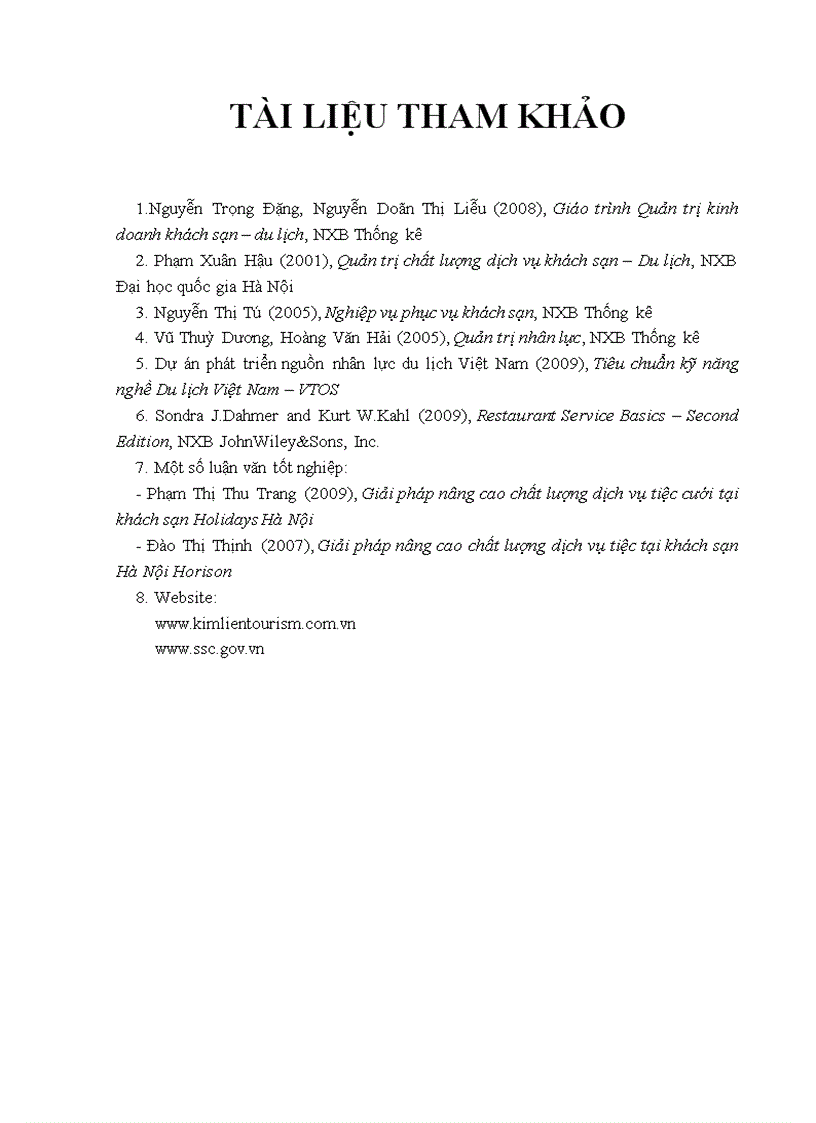 image for page Giải pháp nâng cao chất lượng dịch vụ tiệc tại khách sạn Kim Liên Hà Nội