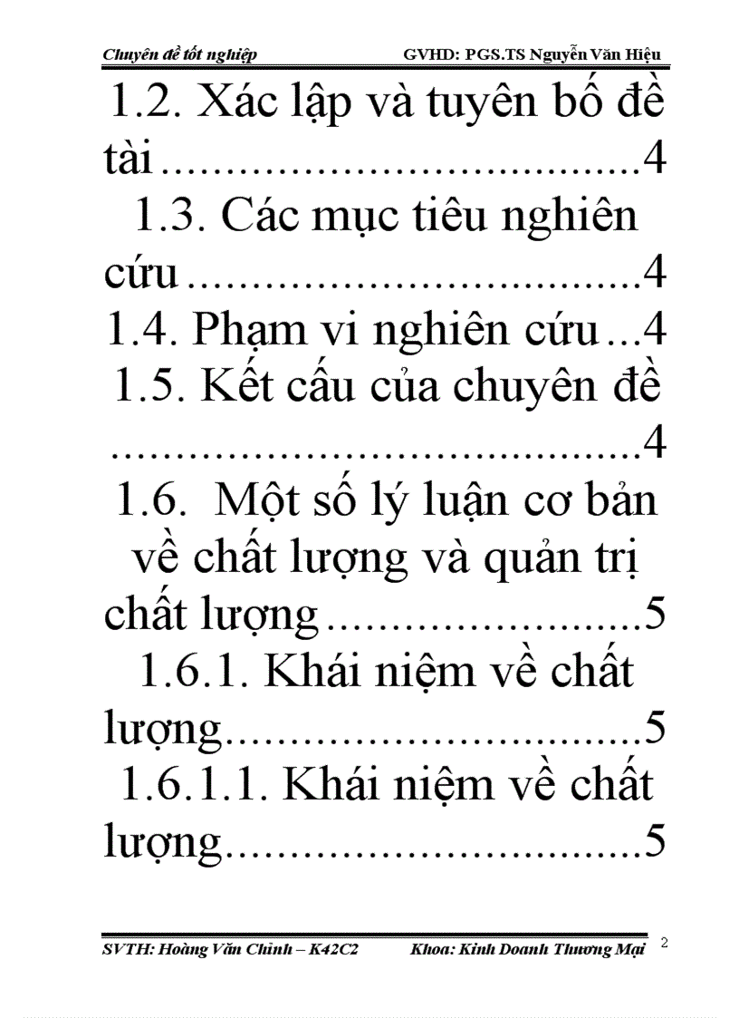 Nghiên cứu áp dụng Hệ thống quản lý chất lượng theo tiêu chuẩn ISO 9001 2000 tại công ty Cổ phần thương mại và đầu tư An Hải