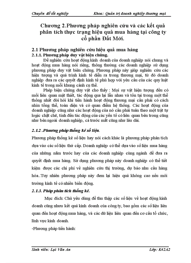 image for page Phương pháp nghiên cứu và các kết quả phân tích thực trạng hiệu quả mua hàng tại công ty