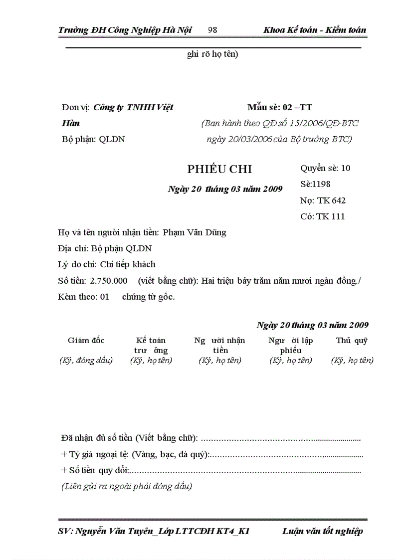 image for page Hoàn thiện kế toán tiêu thụ thành phẩm và xác định kết quả tại công ty TNHH Việt Hàn