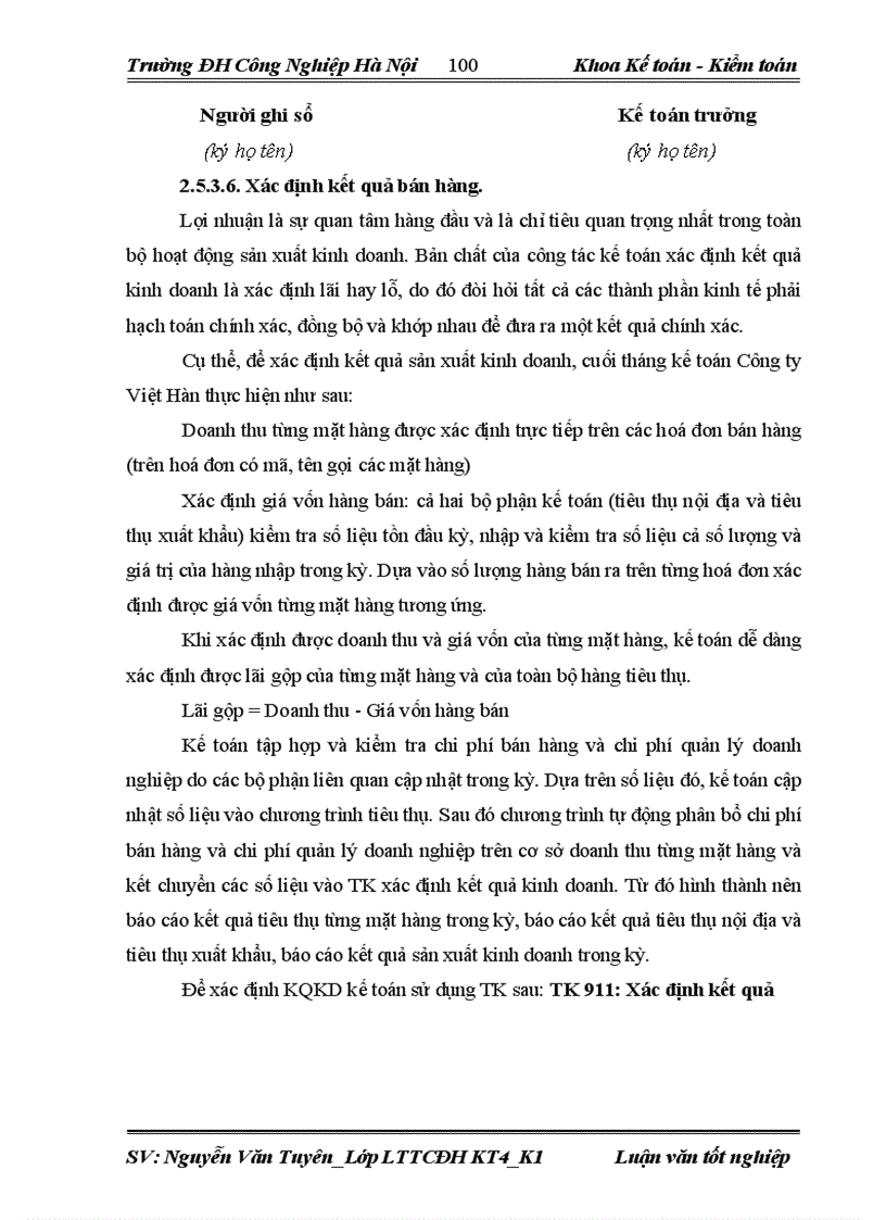 image for page Hoàn thiện kế toán tiêu thụ thành phẩm và xác định kết quả tại công ty TNHH Việt Hàn