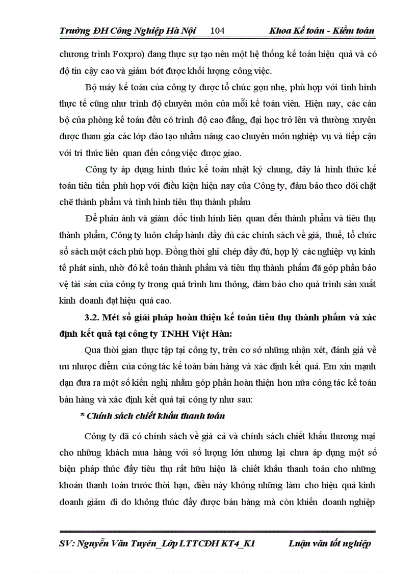 image for page Hoàn thiện kế toán tiêu thụ thành phẩm và xác định kết quả tại công ty TNHH Việt Hàn