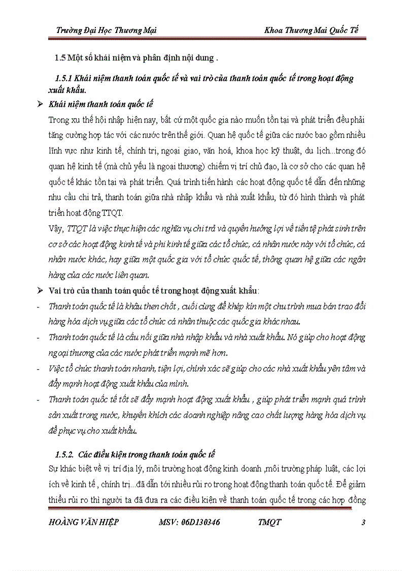 Hoàn thiện quản trị thanh toán xuất khẩu hàng nông sản tại công ty cổ phần xuất nhập khẩu Bắc Giang