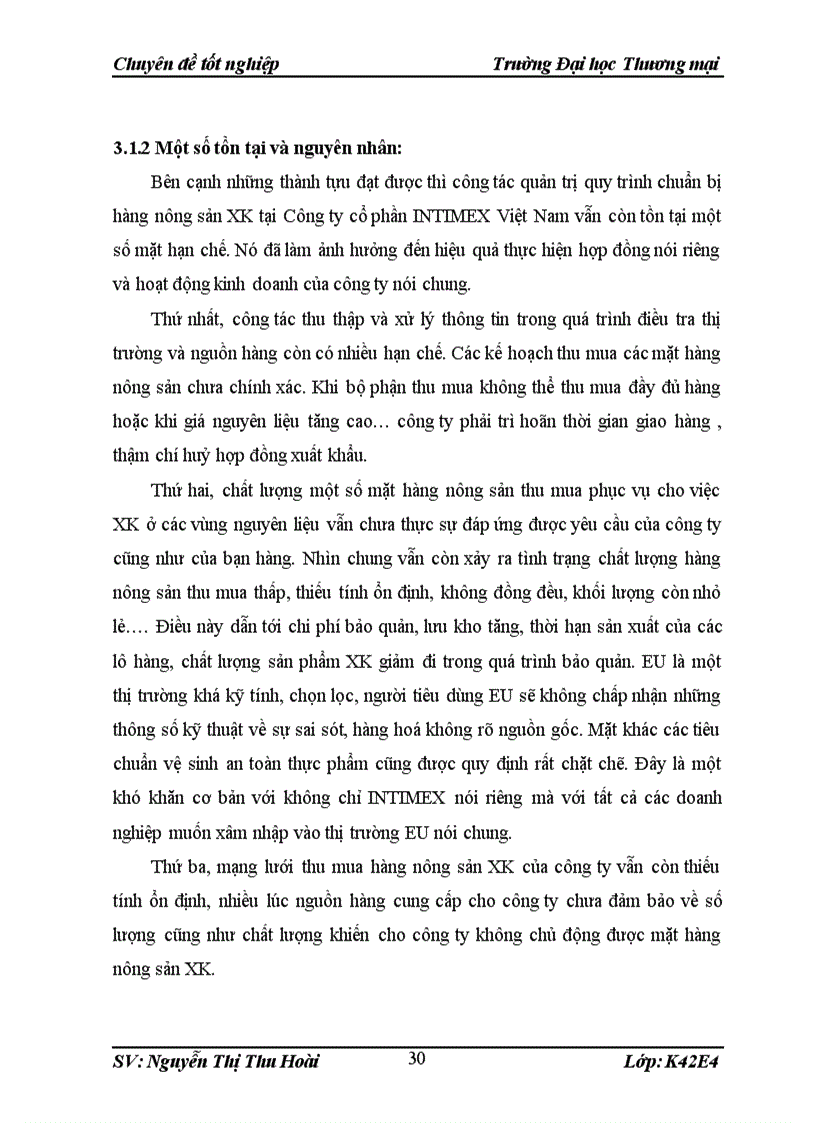 image for page Quản trị quy trình chuẩn bị hàng nông sản xuất khẩu sang thị trường EU của Công ty cổ phần INTIMEX Việt Nam