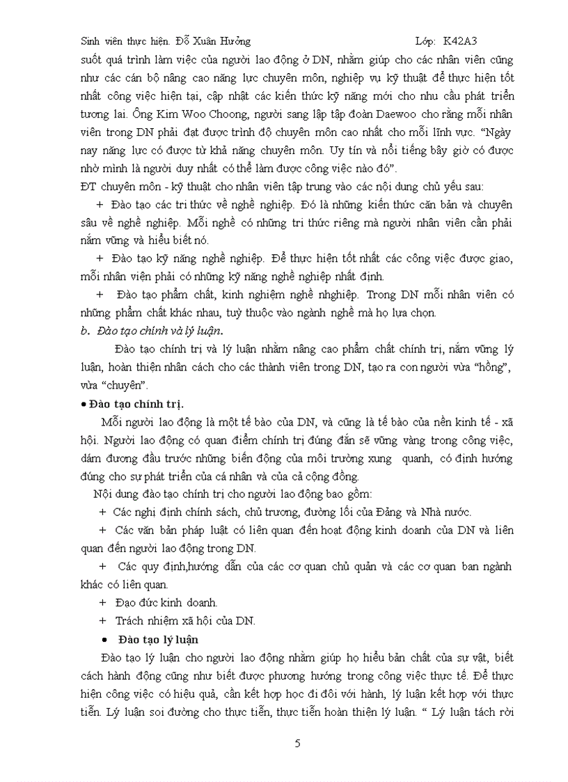 image for page Đẩy mạnh công tác đào tạo nhân viên tại tổng công ty cổ phần dệt may hà nội hanosimex