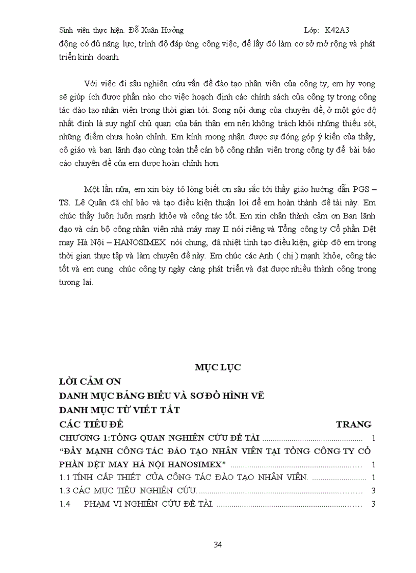 image for page Đẩy mạnh công tác đào tạo nhân viên tại tổng công ty cổ phần dệt may hà nội hanosimex