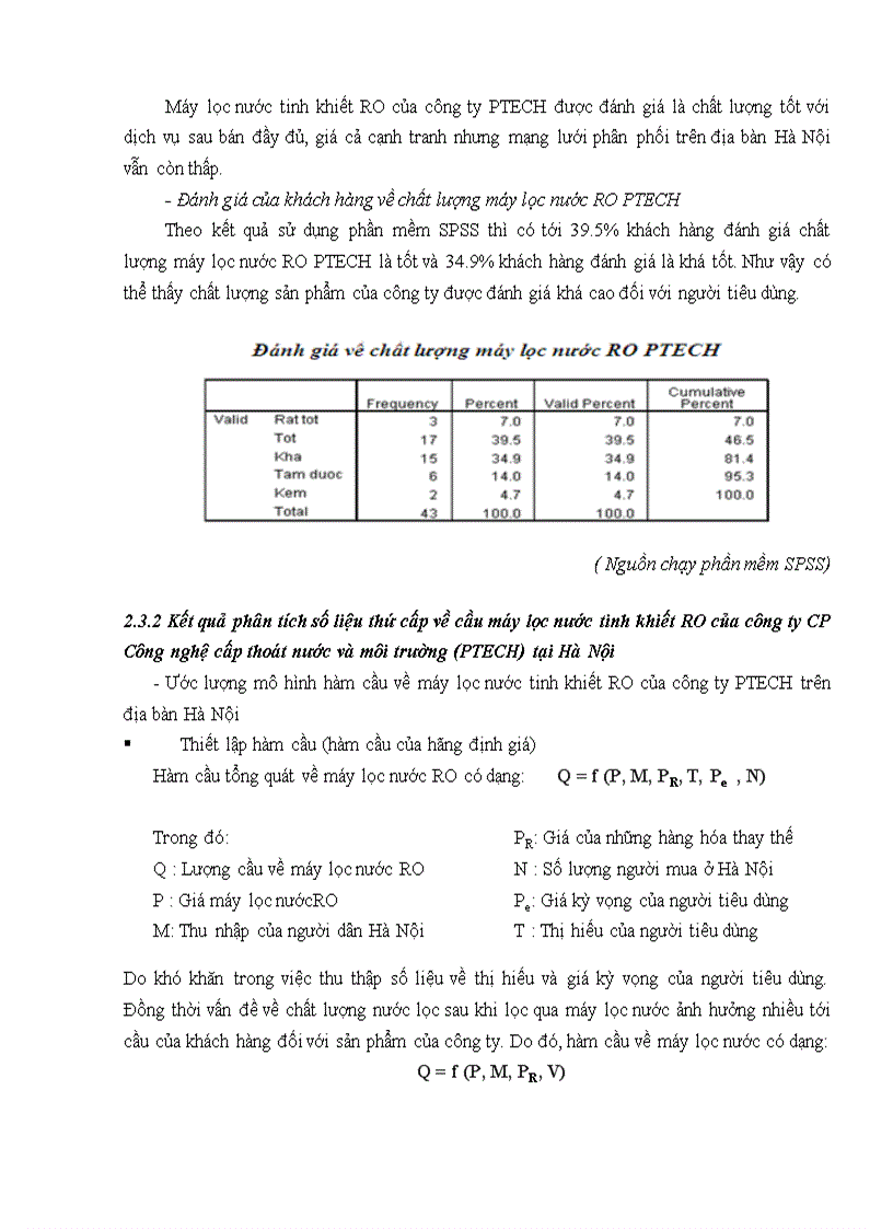image for page Phân tích và dự báo cầu về sản phẩm máy lọc nước tinh khiết RO của công ty cổ phần Công nghệ cấp thoát nước và môi trường trên địa bàn Hà Nội đến năm 2015