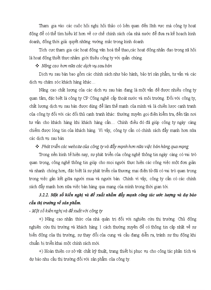 image for page Phân tích và dự báo cầu về sản phẩm máy lọc nước tinh khiết RO của công ty cổ phần Công nghệ cấp thoát nước và môi trường trên địa bàn Hà Nội đến năm 2015