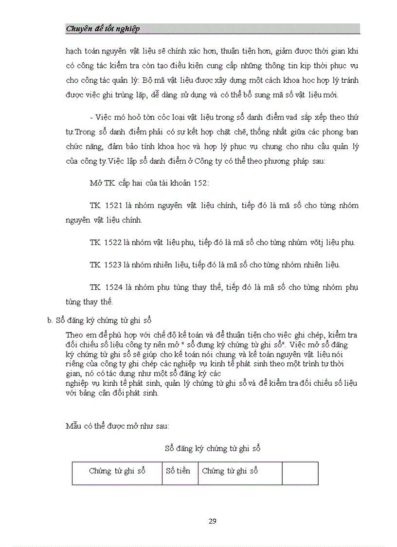 image for page Tổ chức công tác hạch toán nguyên vật liệu công cụ dung cụ ở công ty