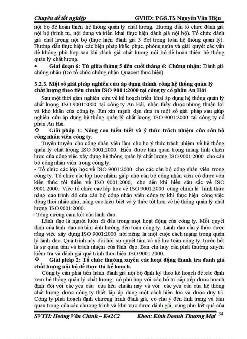image for page Nghiên cứu áp dụng Hệ thống quản lý chất lượng theo tiêu chuẩn ISO 9001 2000 tại công ty Cổ phần thương mại và đầu tư An Hải
