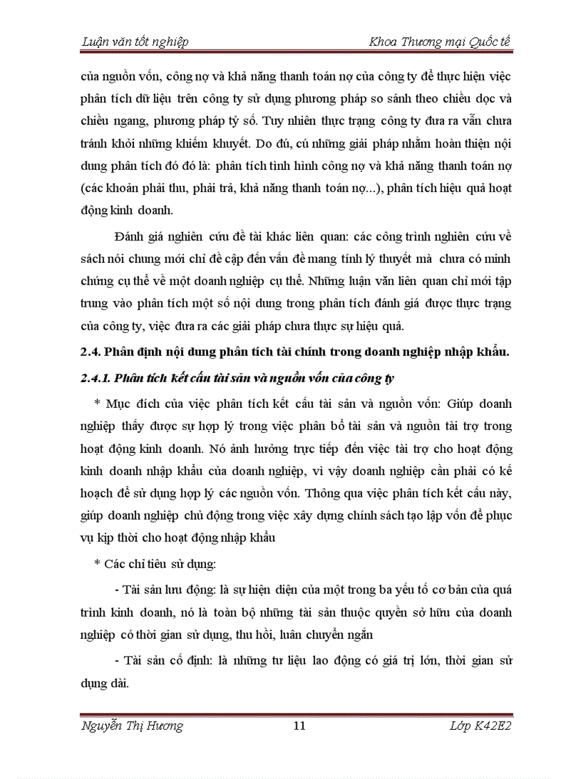 image for page Hoàn thiện phân tích tài chính nhập khẩu mặt hàng thiết bị xây dựng tại công ty cổ phần đầu tư và thương mại quốc tế Huy Hoàng