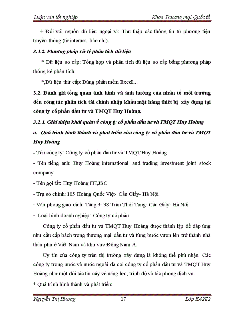 image for page Hoàn thiện phân tích tài chính nhập khẩu mặt hàng thiết bị xây dựng tại công ty cổ phần đầu tư và thương mại quốc tế Huy Hoàng