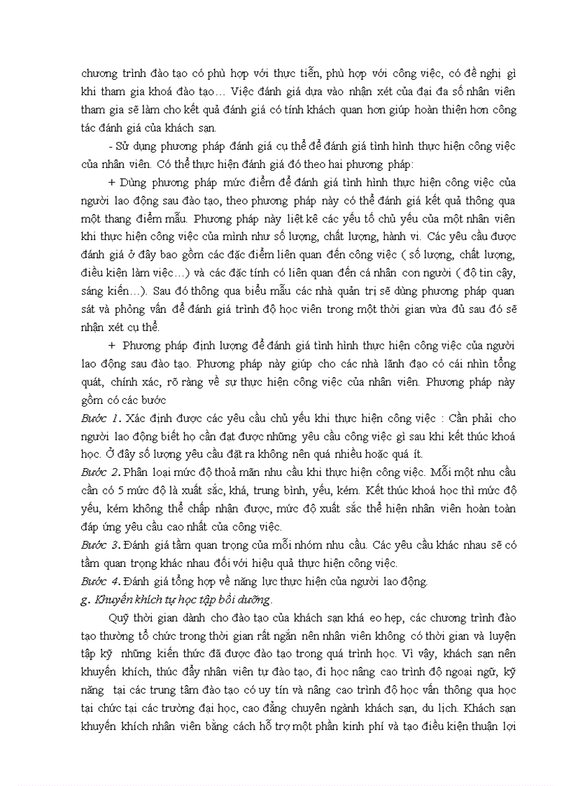 image for page Tăng cường đào tạo và bồi dưỡng nhân lực tại khách sạn Thương Mại