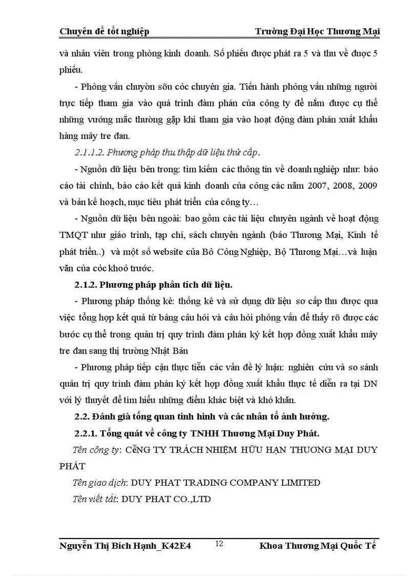 image for page Quản trị quy trình đàm phán ký kết hợp đồng xuất khẩu mặt hàng mây tre đan sang thị trường Nhật Bản tại công ty TNHH Thương Mại Duy Phát