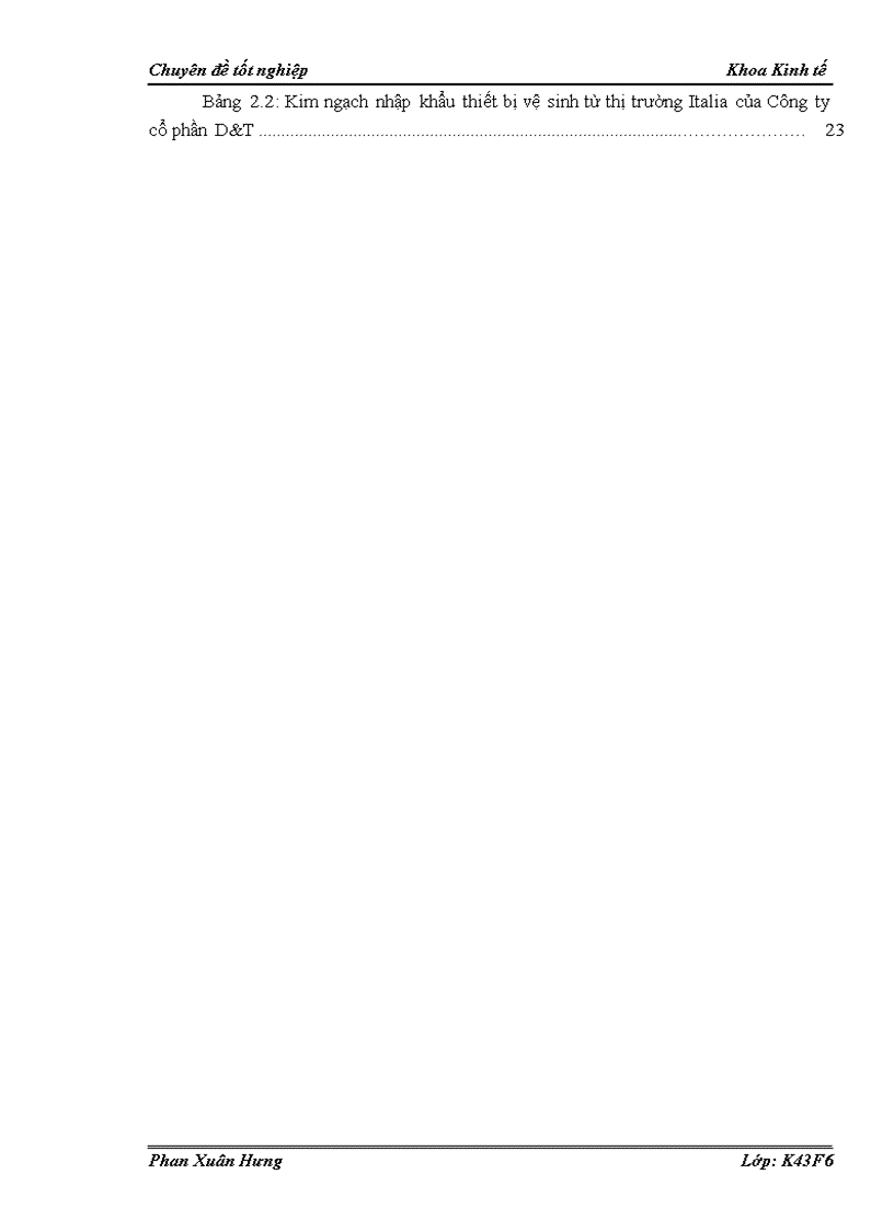 image for page Phân tích ảnh hưởng của sự biến động tỷ giá hối đoái đến hoạt động nhập khẩu thiết bị vệ sinh từ thị trường Italia của công ty cổ phần D T