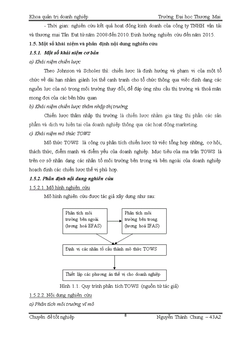 image for page Phân tích TOWS chiến lược thâm nhập thị trường Hà Nội sản phẩm thiết bị tin học văn phòng của công ty TNHH vận tải và thương mại Tân Đạt