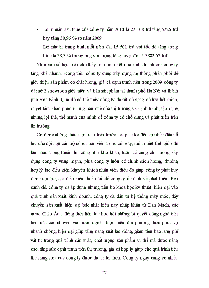 image for page Phân tích thống kê kết quả kinh doanh của công ty TNHH Phú Đạt Hòa Bình thông qua một số chỉ tiêu cơ bản doanh thu và lợi nhuận giai đoạn từ năm 2007 2010