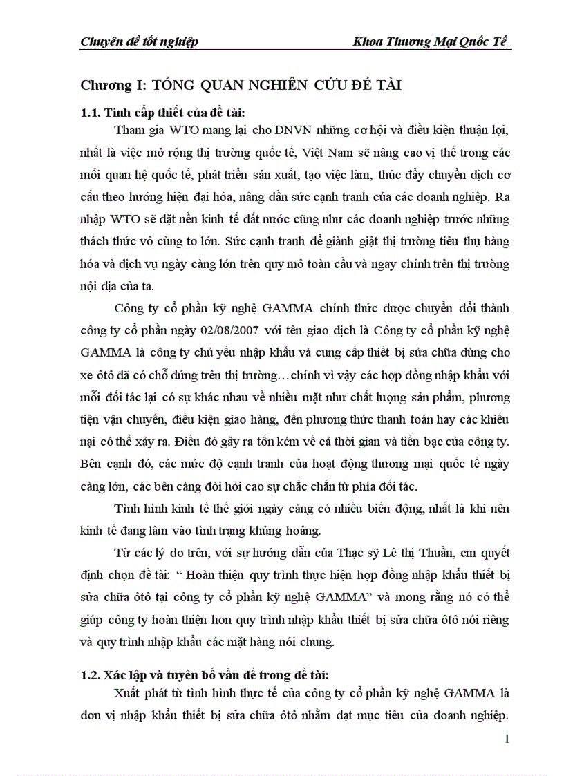 image for page Hoàn thiện quy trình thực hiện hợp đồng nhập khẩu thiết bị sửa chữa ôtô tại công ty cổ phần kỹ nghệ GAMMA