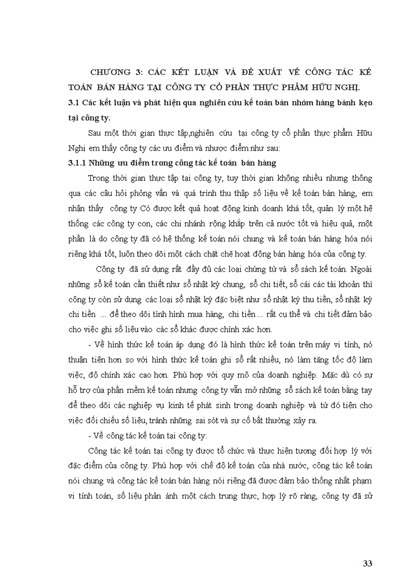 image for page Kế toán bán nhóm hàng bánh kẹo tại công ty cổ phần Thực Phẩm Hữu Nghị