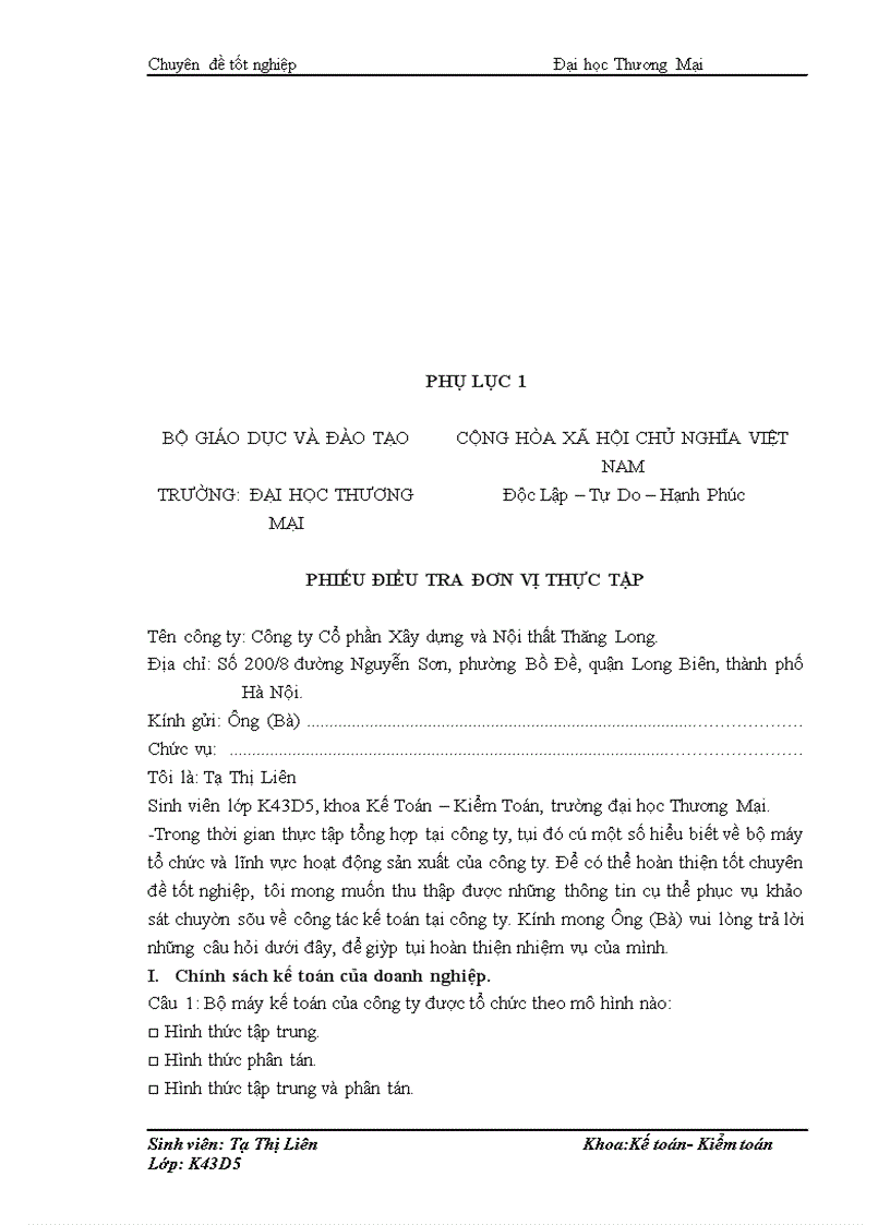 image for page Kế toán nguyên vật liệu xây dựng tại Công ty Cổ Phần và Nội Thất Thăng Long