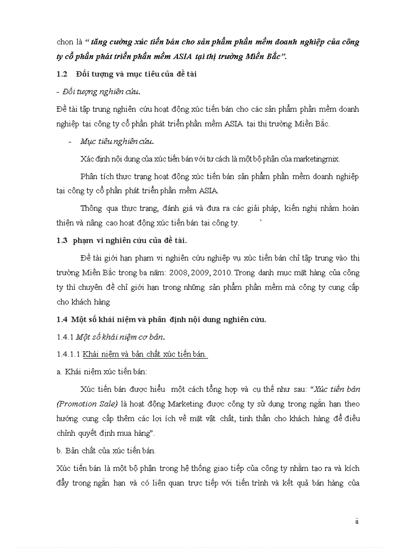 image for page Tăng cường xúc tiến bán cho sản phẩm phần mềm doanh nghiệp của công ty cổ phần phát triển phần mềm ASIA tại thị trường Miền Bắc