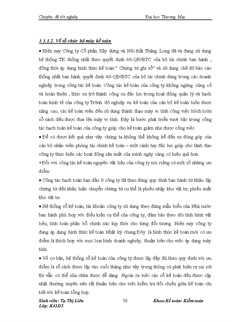 image for page Kế toán nguyên vật liệu xây dựng tại Công Ty Cổ Phần Xây Dựng và Nội Thất Thăng Long