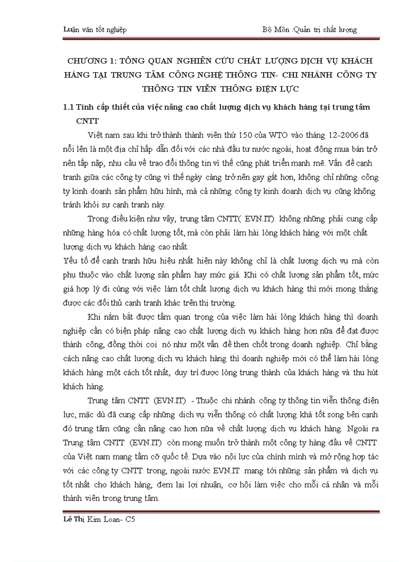 image for page Giải pháp nâng cao chất lượng dịch vụ khách hàng tại trung tâm Công Nghệ Thông Tin Chi nhánh công ty thông tin viễn thông điện lực