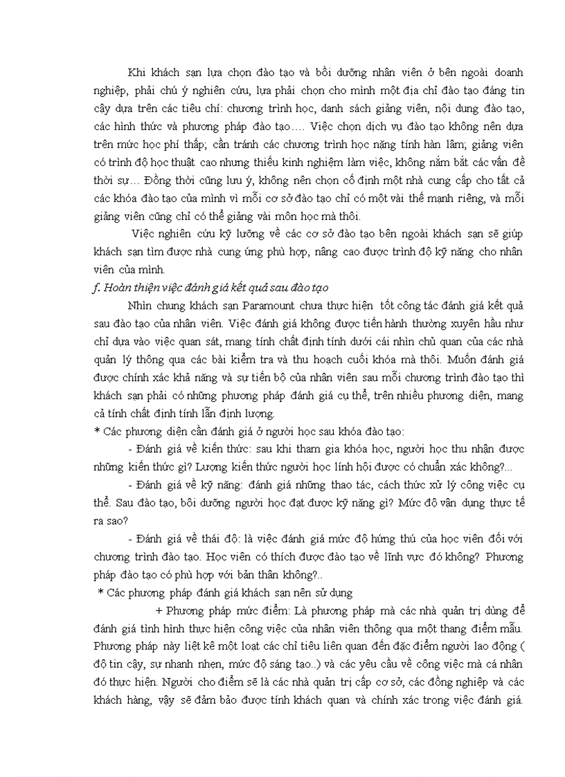 image for page Tăng cường đào tạo và bồi dưỡng nhân lực tại khách sạn Paramount
