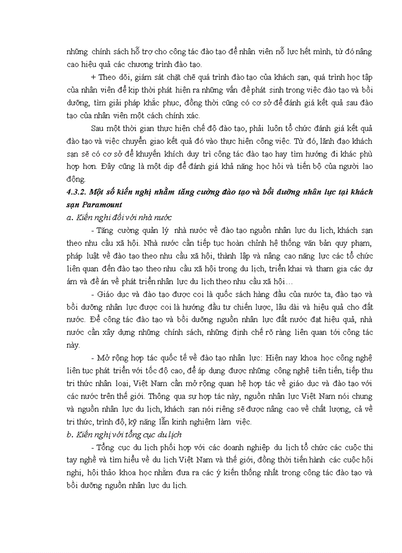image for page Tăng cường đào tạo và bồi dưỡng nhân lực tại khách sạn Paramount