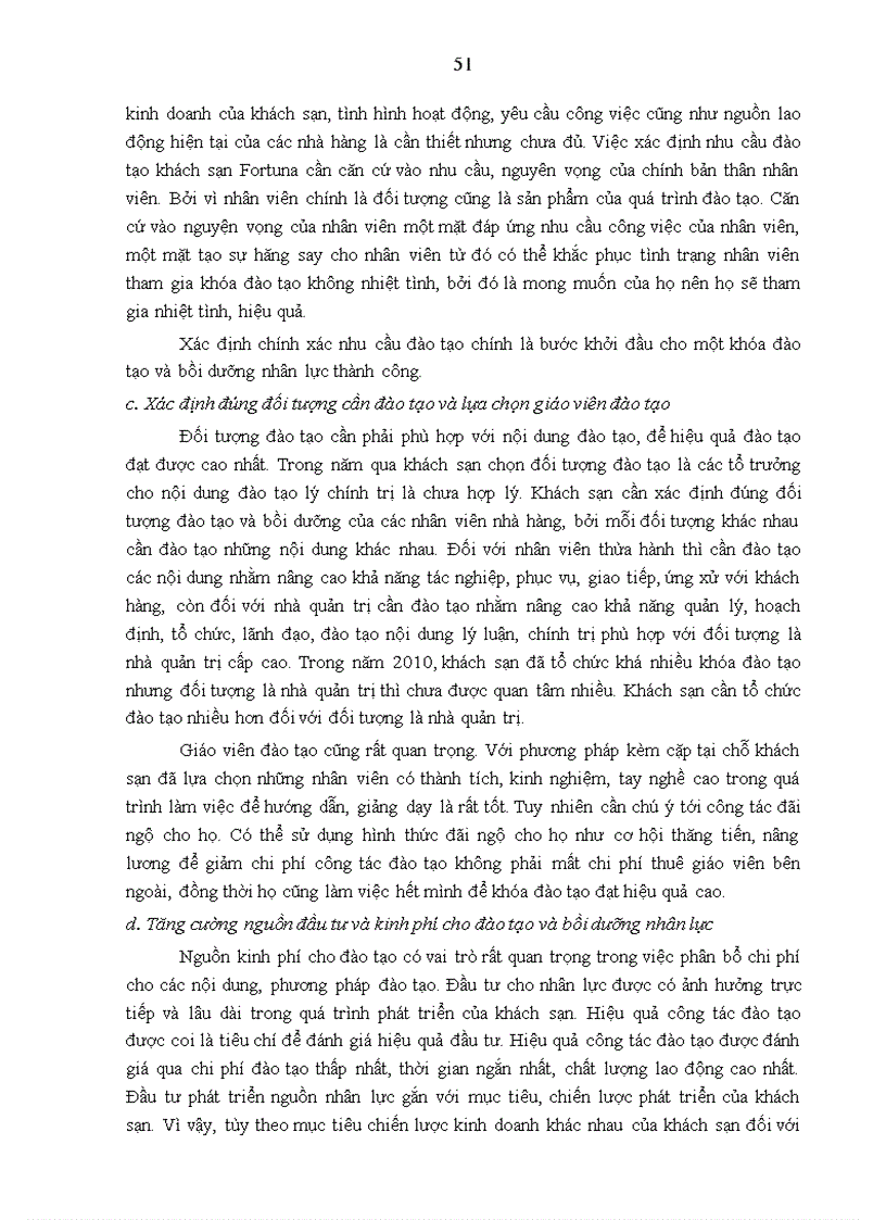 image for page Tăng cường đào tạo và bồi dưỡng nhân lực tại các nhà hàng của khách sạn Fortuna