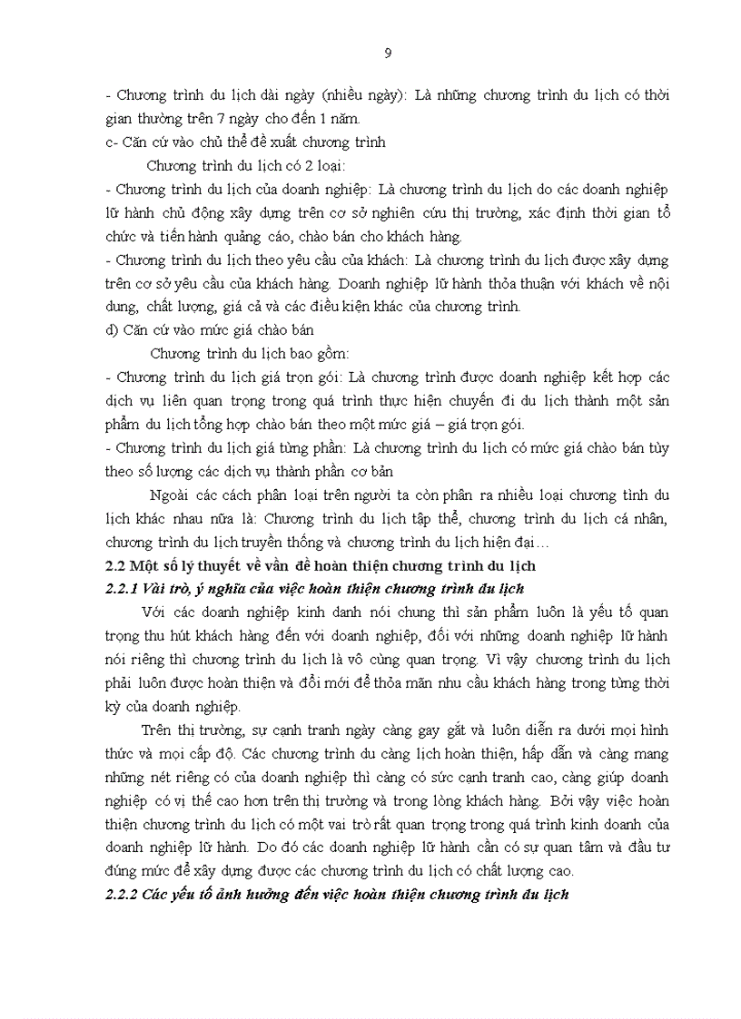 image for page Giải pháp hoàn thiện các chương trình du lịch của Công ty Lữ hành Saigontourist Hà Nội