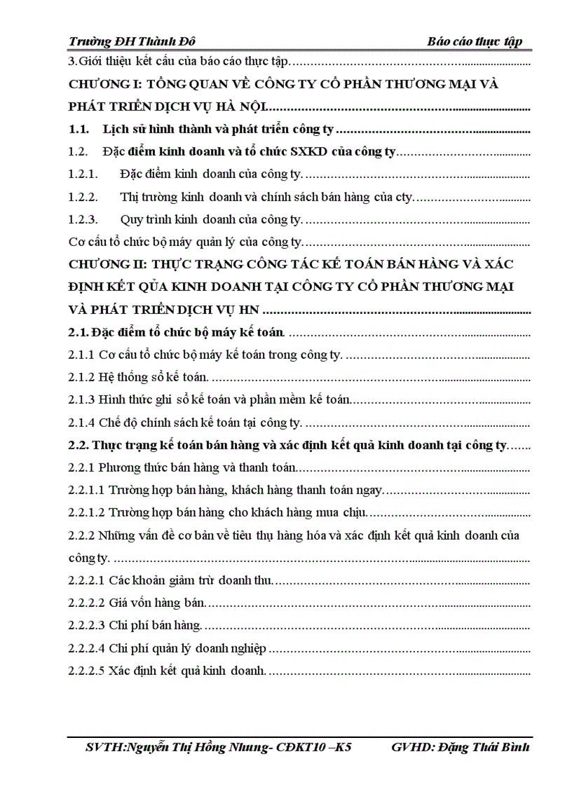 image for page Hoàn thiện kế toán tiêu thụ và xác định kết quả kinh doanh của công ty Cổ Phần Thương Mại và Phát Triển Dịch Vụ Hà Nôi